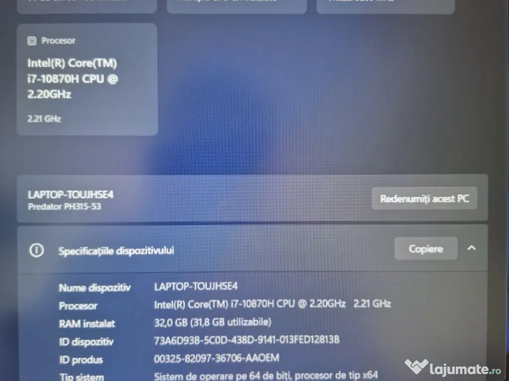 Acer Predator Helios 300 – RTX 3070 / i7 / 32GB / 1TB GAMING