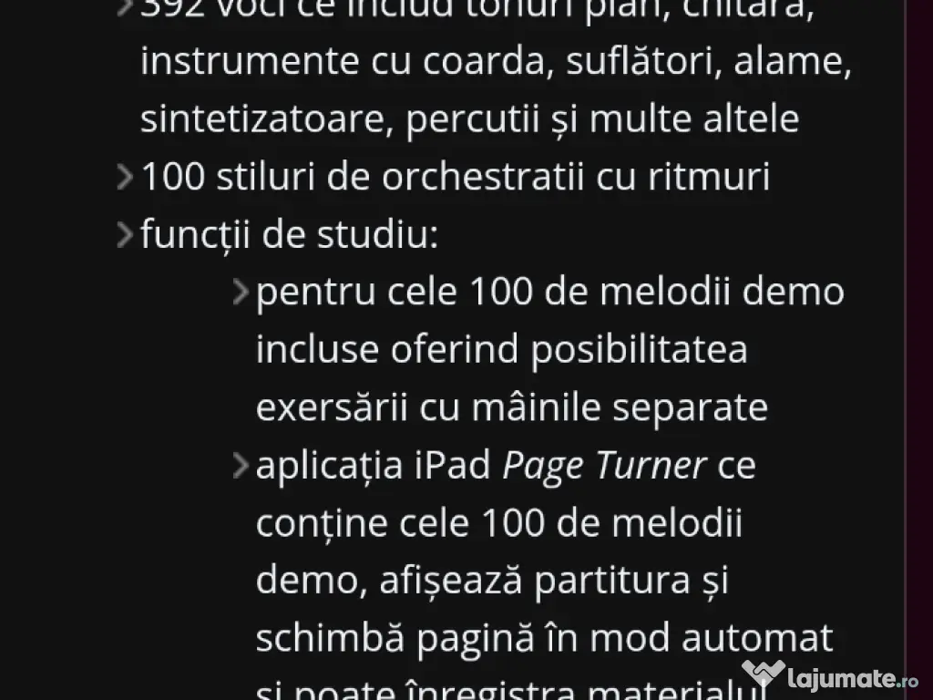 pian electric (electronic) yamaha ez 220 