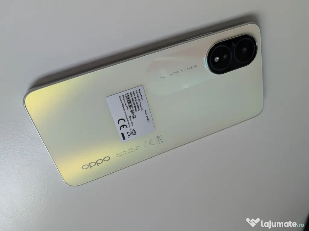 Oppo A38 128GB Impecabil, Cutie, Cablu USB, Folie de rezerva 