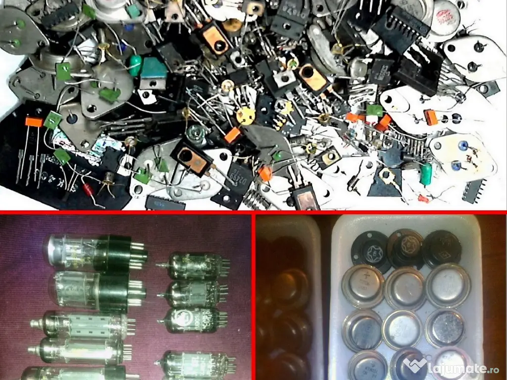 Piese electronice recuperate din aparate vechi 