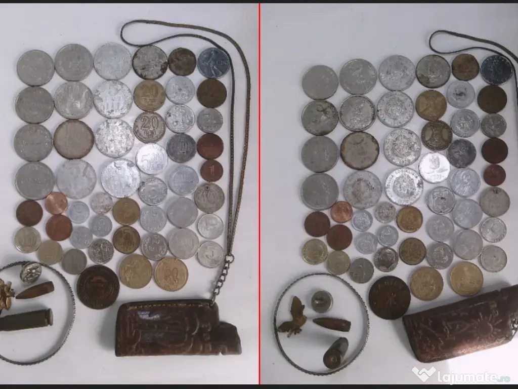 Monezi si diferite obiecte vechi colectie