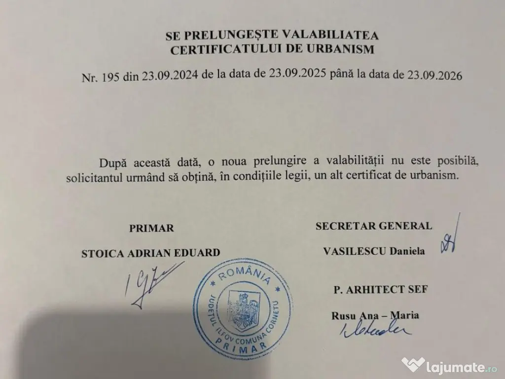 Teren Cornetu Zona str Aeroportului 