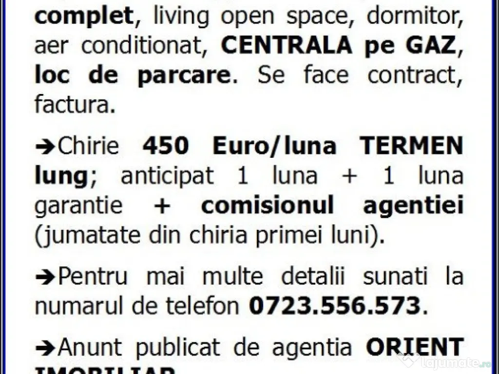 Faleza Nord, Delfinariu, 2 camere, mobilat, gaze, inchirieri Constanta