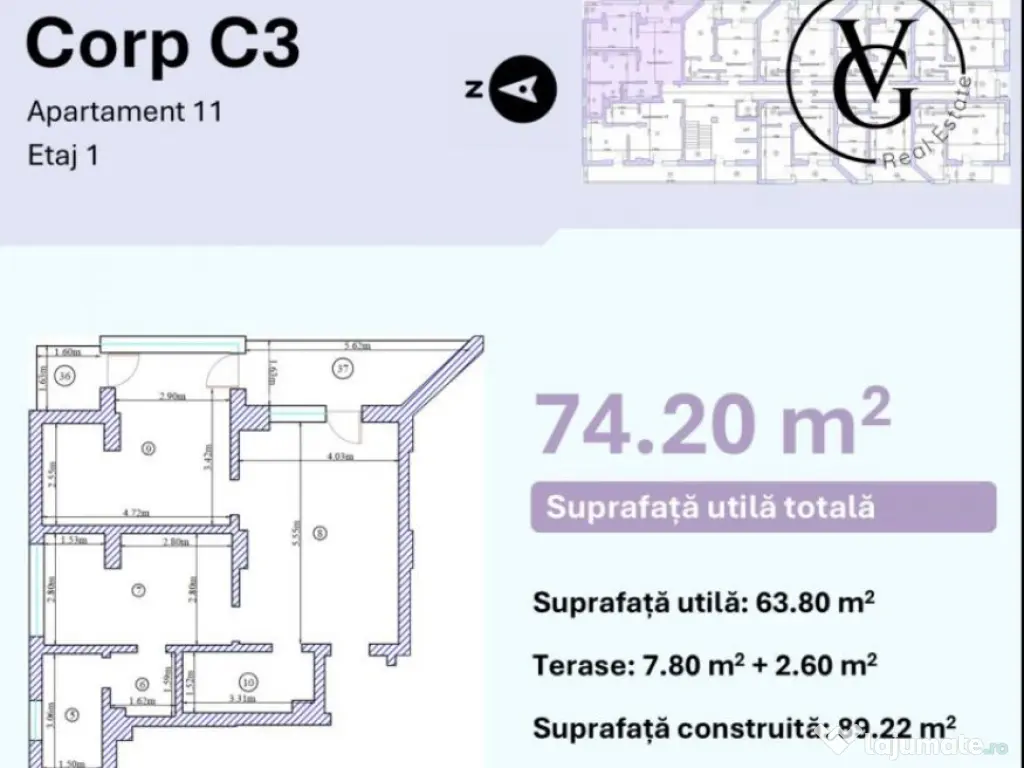 Apartament 3 camere nou - Mamaia Nord - Piscina & Fitness 