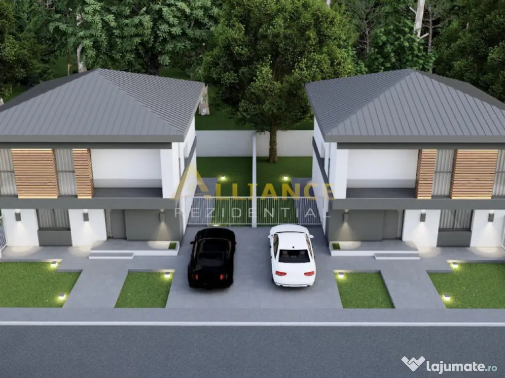 Casa individuala P 1E - 4 camere 2 bai - teren 330mp - 300m 