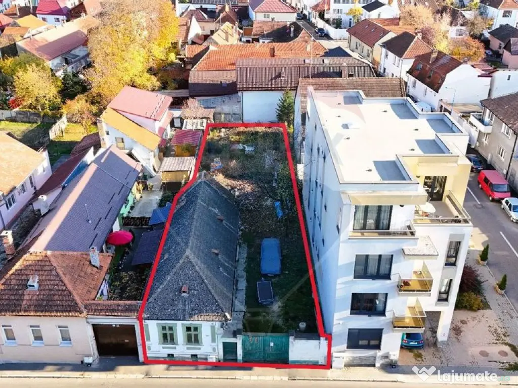 Lot teren de 597 mp | Casa renovabila | (PUZ si CU Bloc P... 