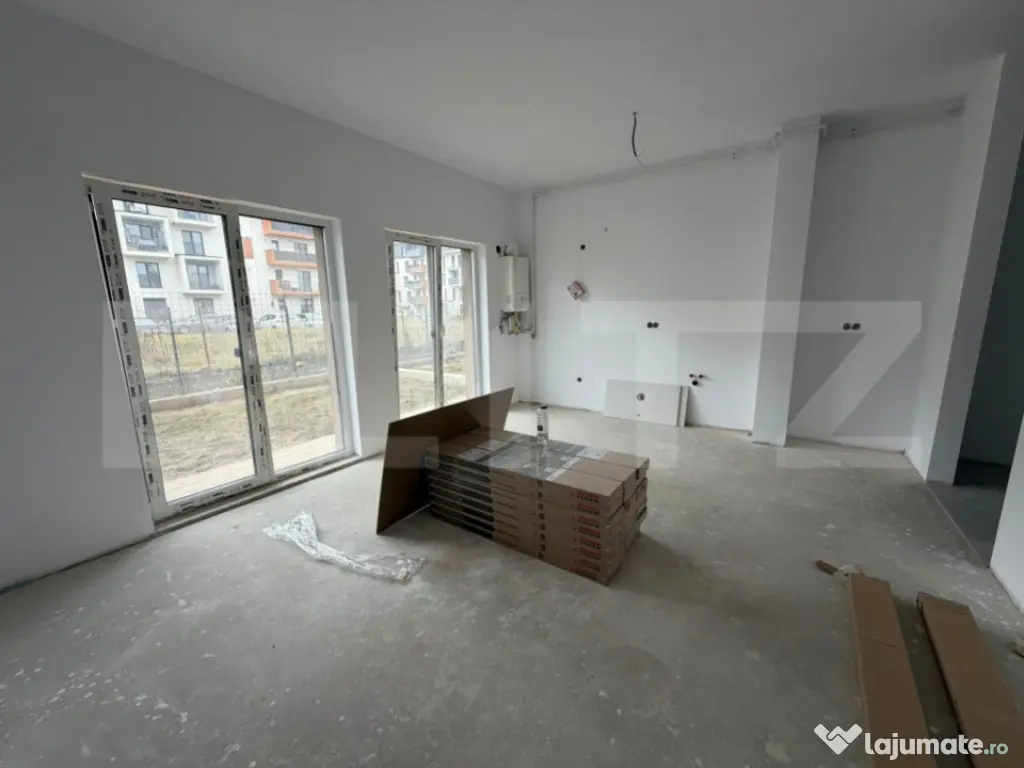 Apartament cu 2 camere, 48 mp, parcare, gradina, pretabil bi