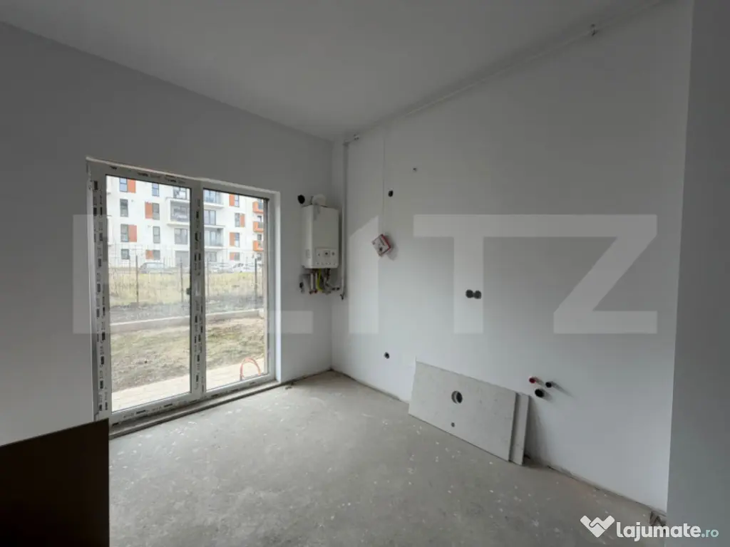 Apartament cu 2 camere, 48 mp, parcare, gradina, pretabil bi