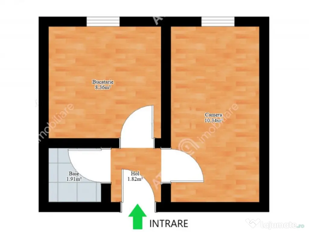 Garsoniera de in zona Lazaret din Sibiu 