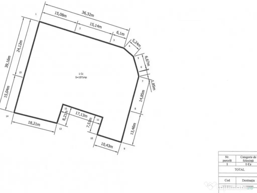 Teren Dublă Deschidere 1571 mp