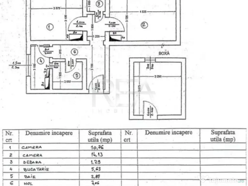 2 camere Floreasca decomandat, centrală, boxă 