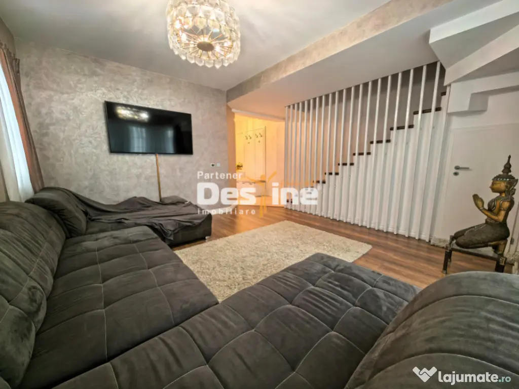 Casă tip duplex 7 camere D+P!+M mobilat și utilat 160 mp 