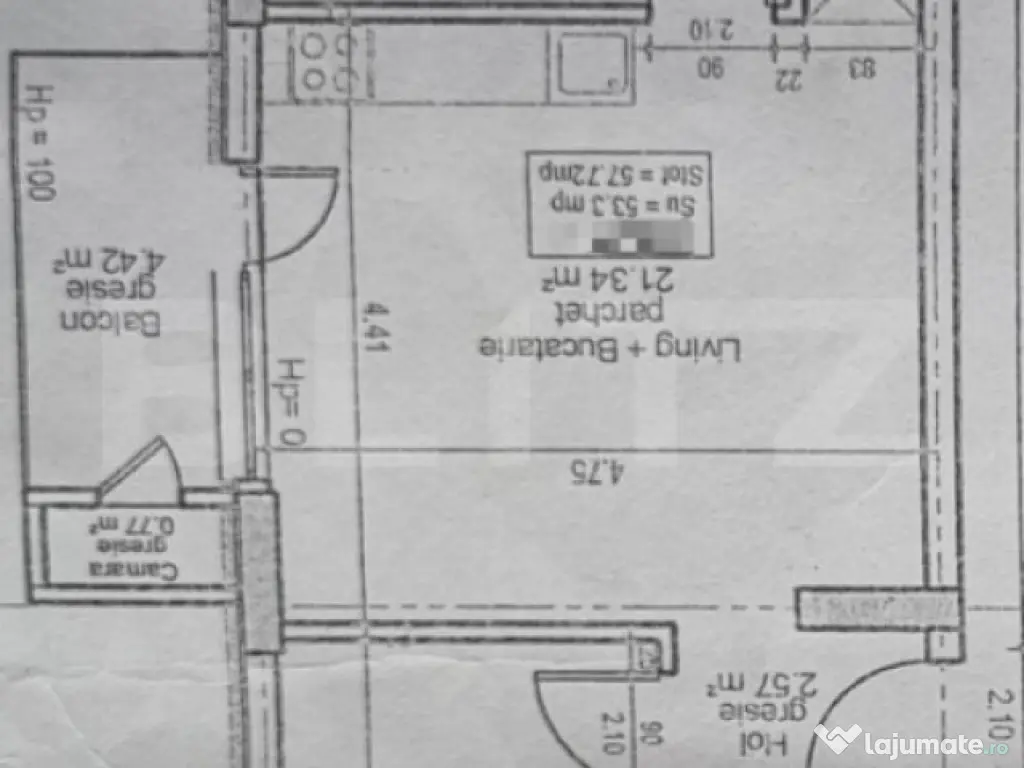 Apartament 3 camere, 58mp, zona BMW 