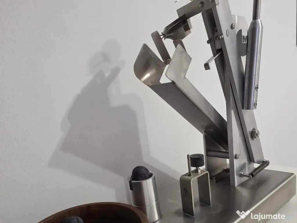 Aparat de scos samburii din prune actionat manual 