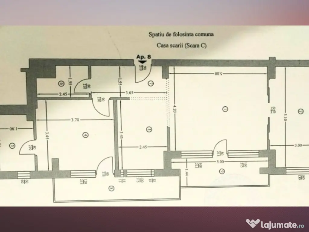 Apartament de vânzare,3 camere,bloc cu piscină Pitești,Tancodrom