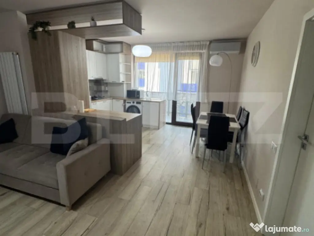 Apartament semidecomandat cu 2 camere, 57 mp utili, parcare, 