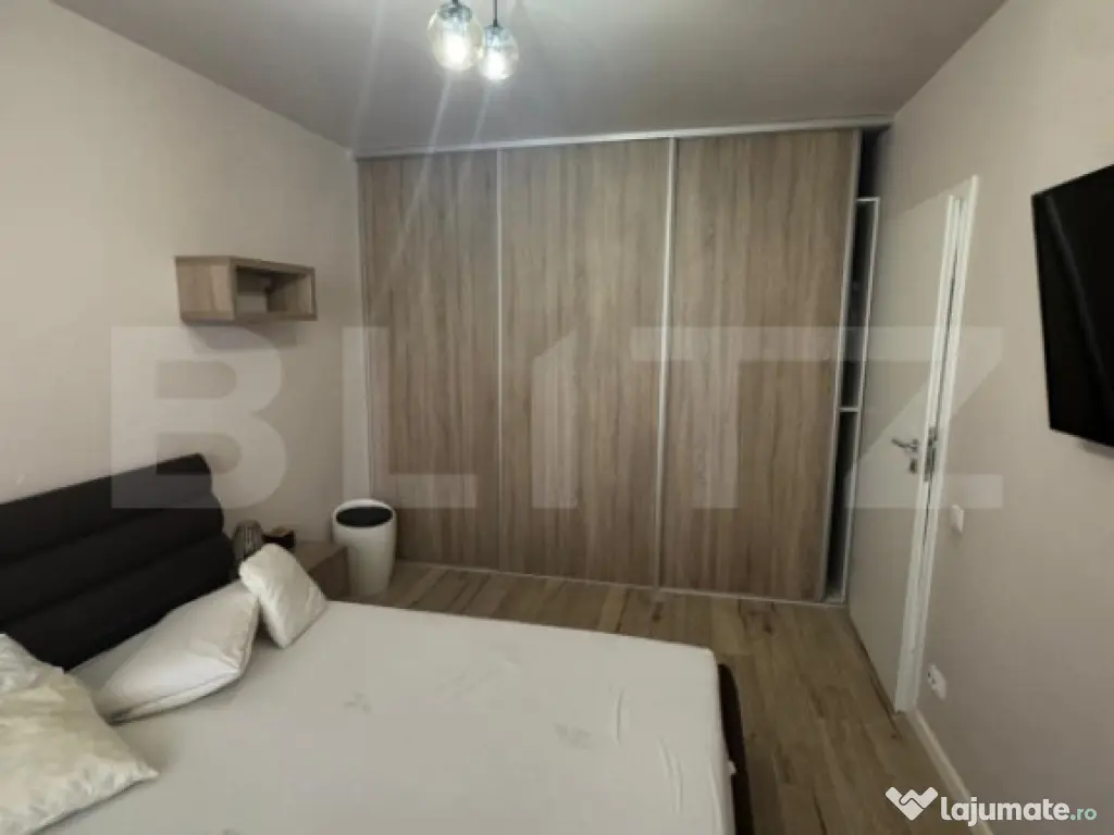 Apartament semidecomandat cu 2 camere, 57 mp utili, parcare, 