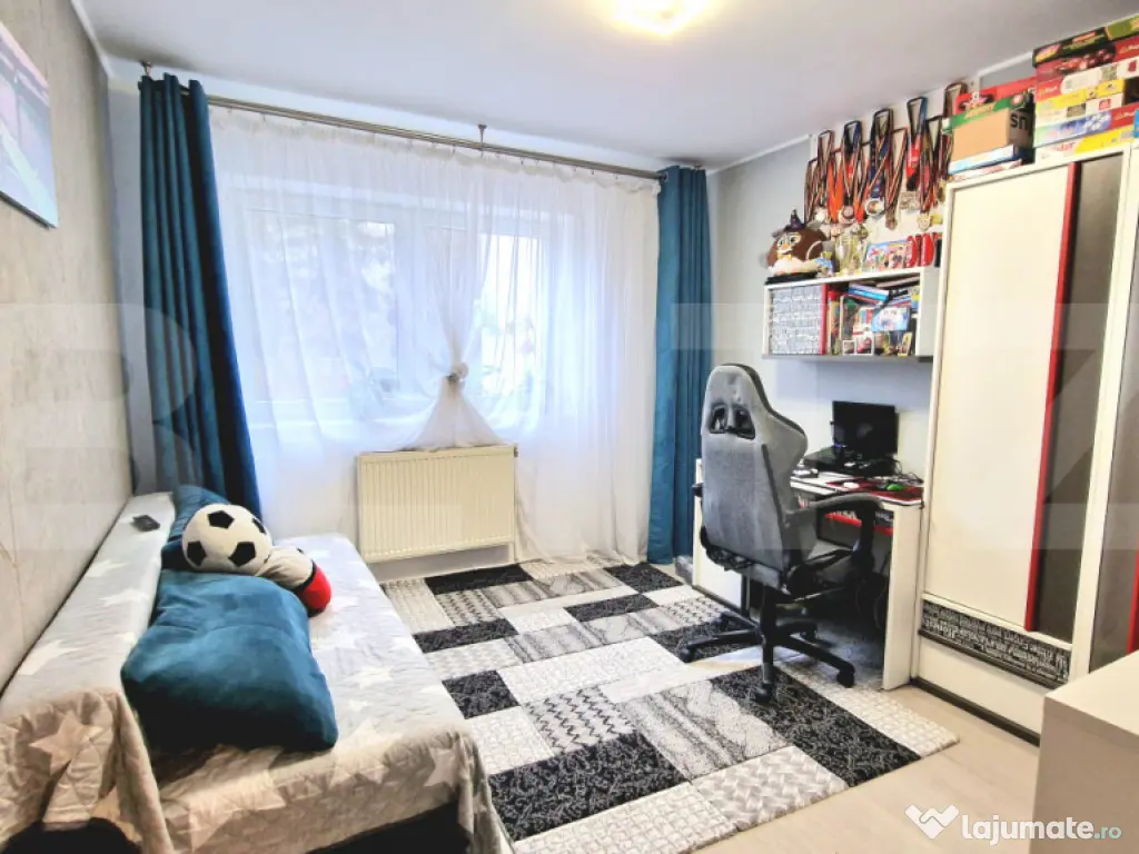 Apartament cu 3 camere, 69 mp, renovat, parcare, parter inal 