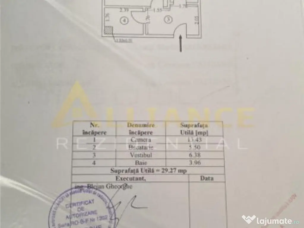 Garsoniera mobilata cu loc de parcare Popesti Leordeni 