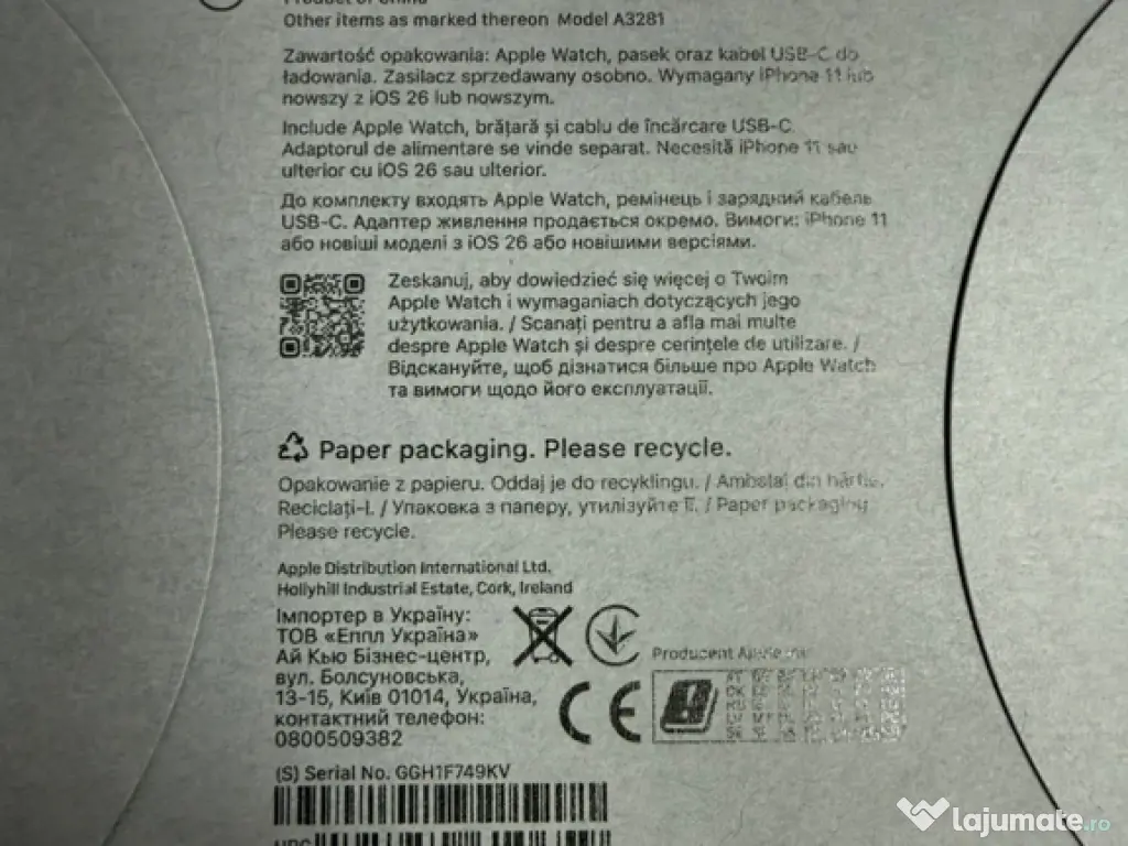 Apple Watch Ultra 3 49 mm 