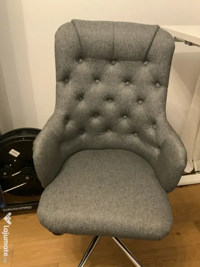 Scaun elegant de birou, gri, stare nouă 