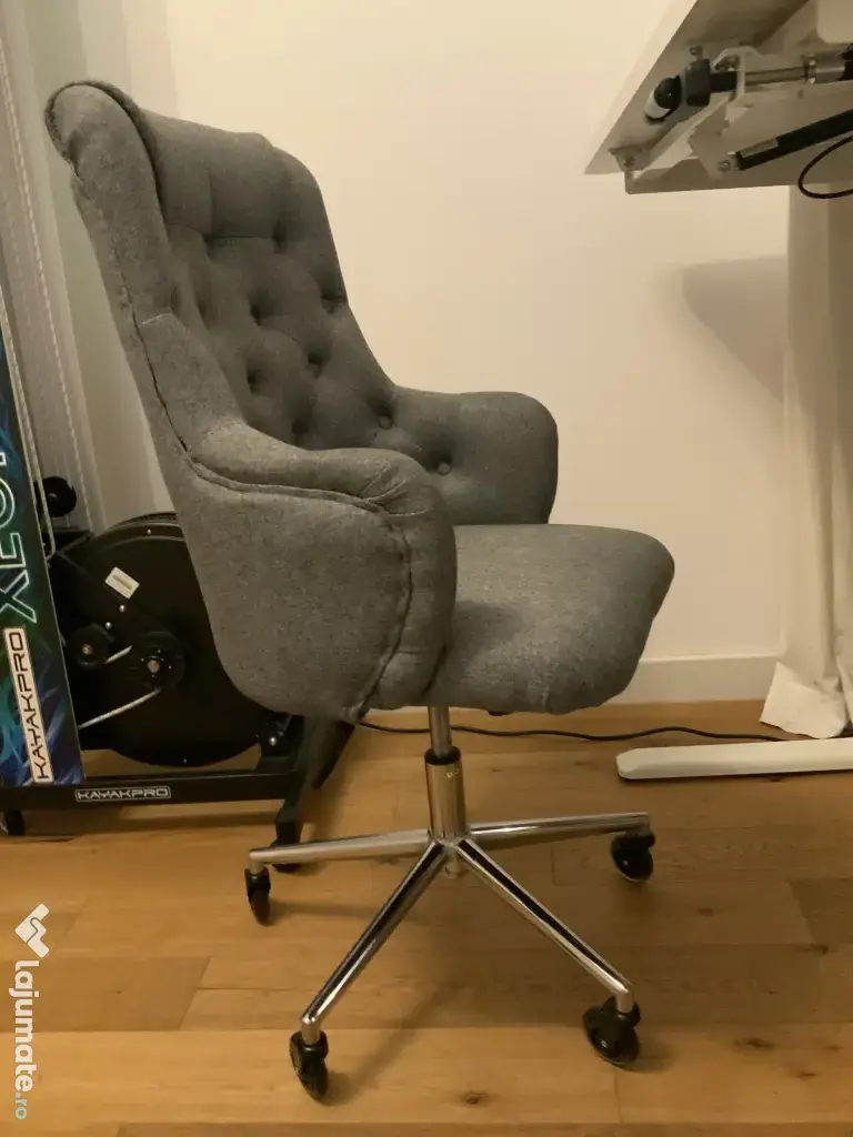 Scaun elegant de birou, gri, stare nouă 