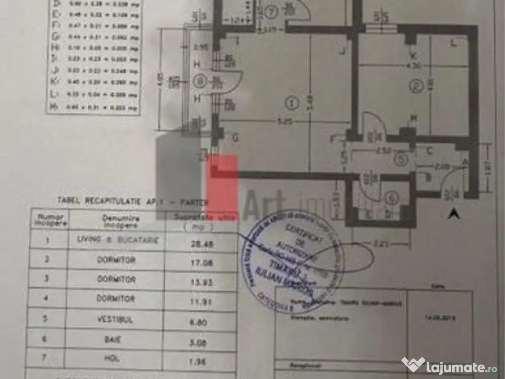 Vand Ap. 4 camere Str. Rezervelor 70 Militari Residence 