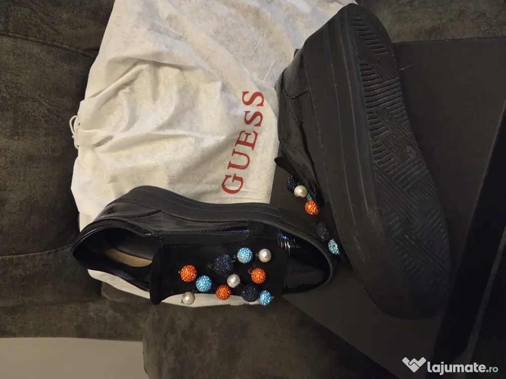 Pantofi MUSETTE Loafer Negri Piele Naturala Eleganti Stare Impecabil 