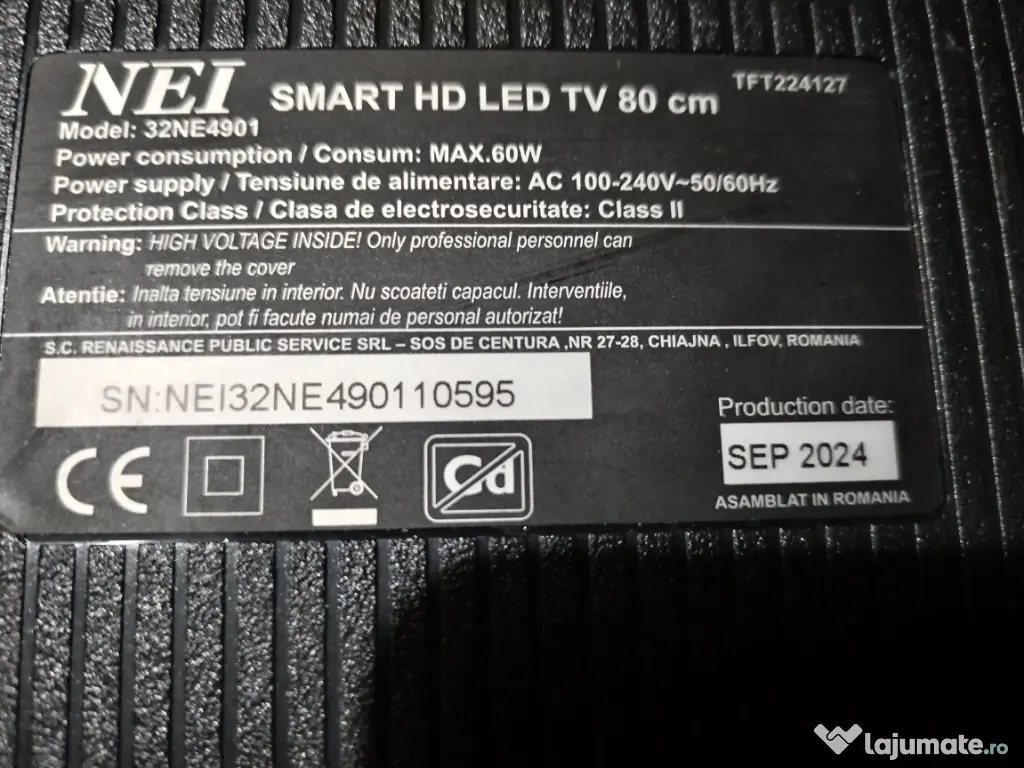 dezmembrez led tv NEI 32ne4901