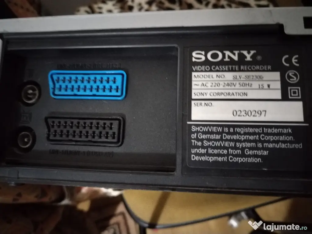 VCR Sony japonez reparații 