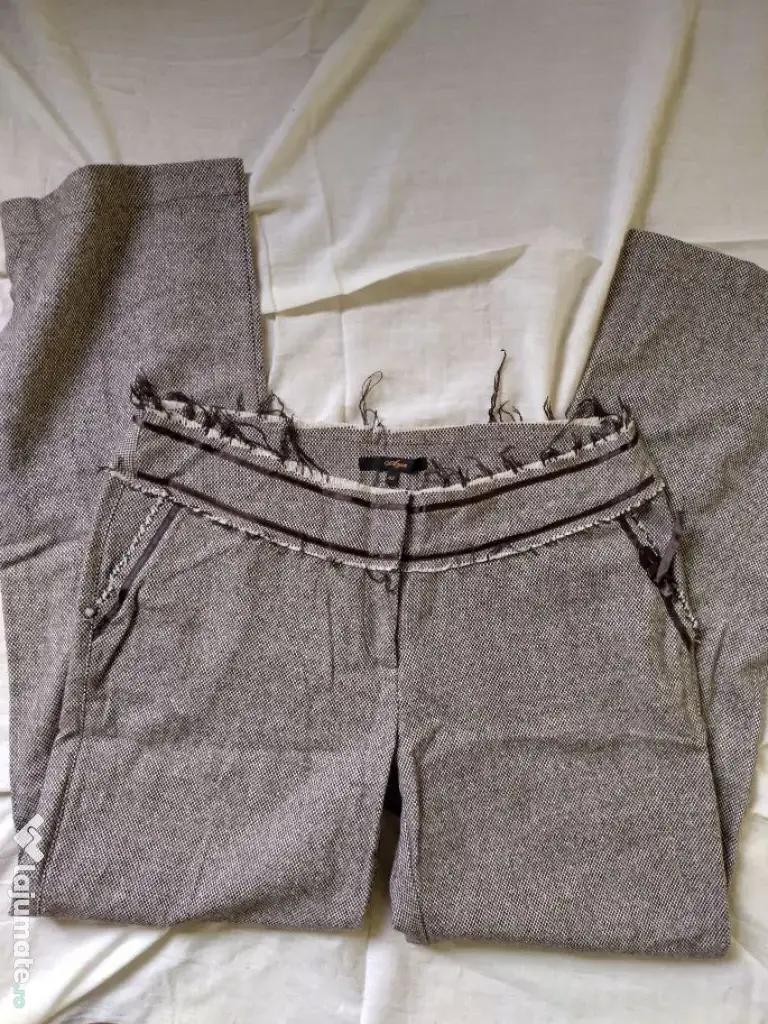 Costum de dama casual cu sacou si pantaloni wide leg 