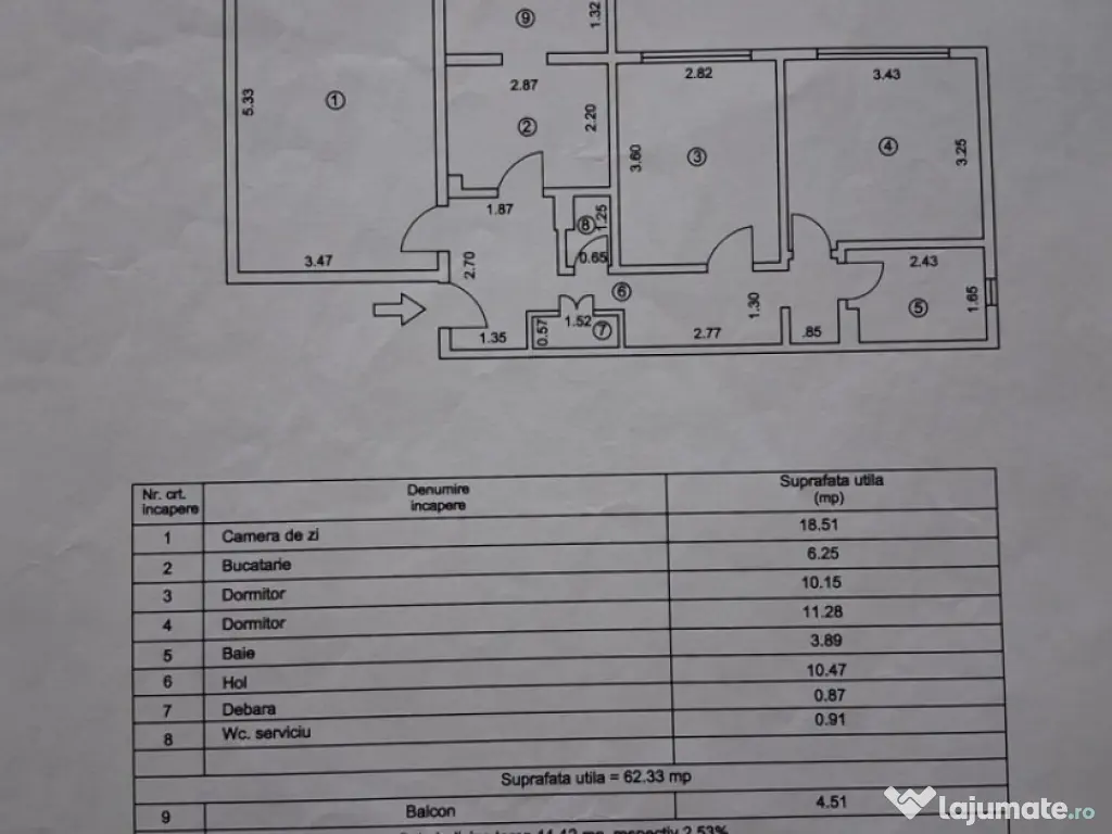 Apartament 3 camere 66mp, Dorobantilor, Renovat 2023 in tota 
