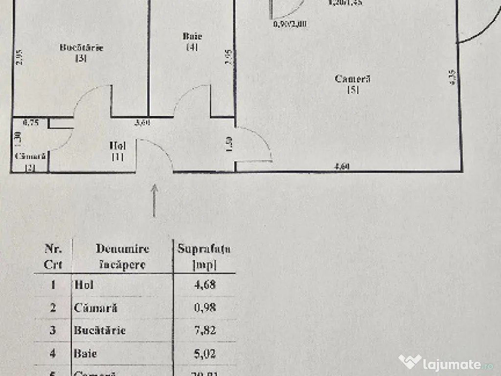 Vand apartament o camera, Dorobanti, suprafata utila 47 mp, mobilat 