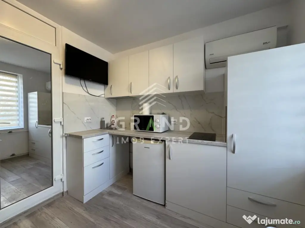 Garsonieră renovată complet | 12 mp | Etaj 1 | Mobilier p 