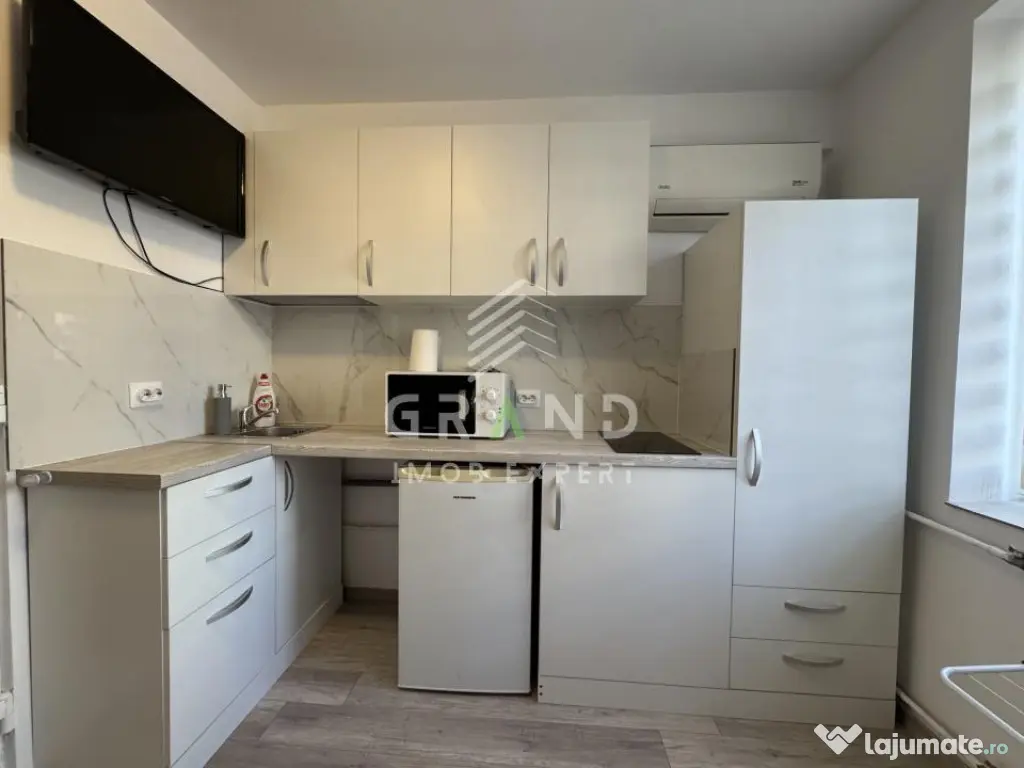Garsonieră renovată complet | 12 mp | Etaj 1 | Mobilier p 