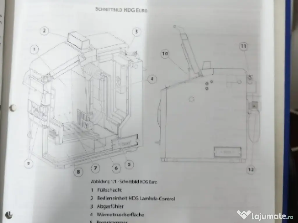 vând centrala pe lemne 