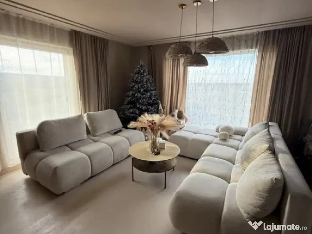 Casă modernă 2025, 92 mp utili, 7.5 ari teren – mobilat? 