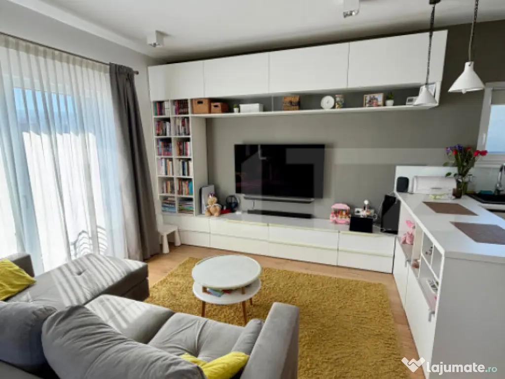 Apartament 3 camere, 70 mp, 2 bai, bloc nou, Borhanci 