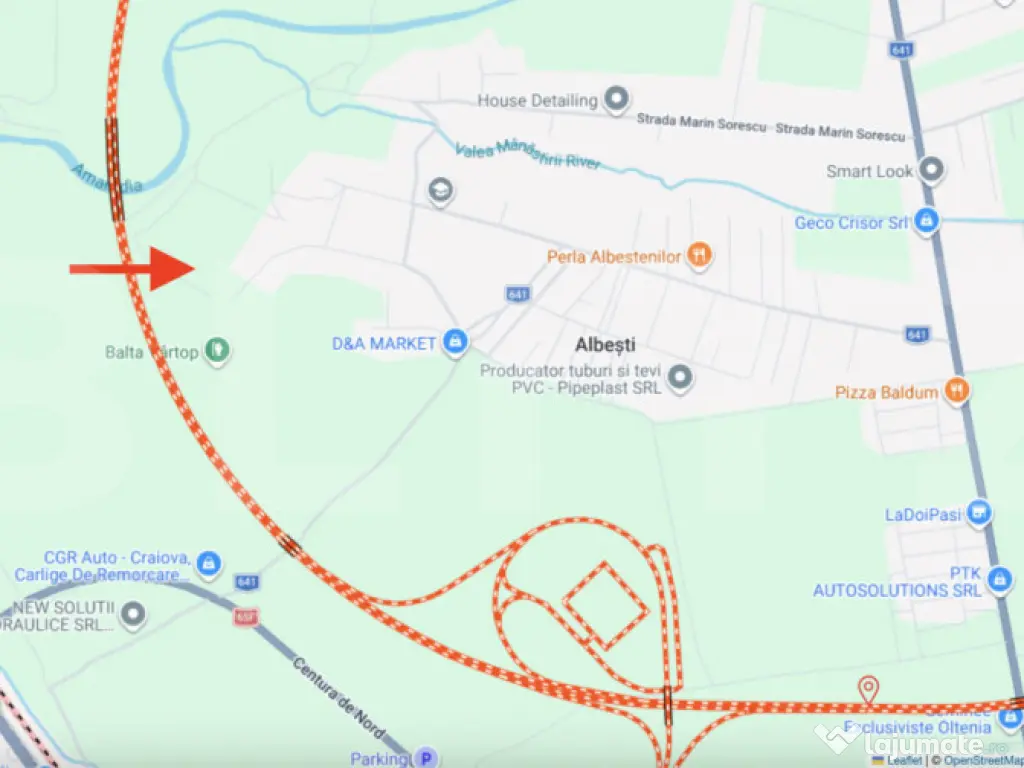 Teren EV și IV cu casă, 29.600 mp, utilități și acces f 