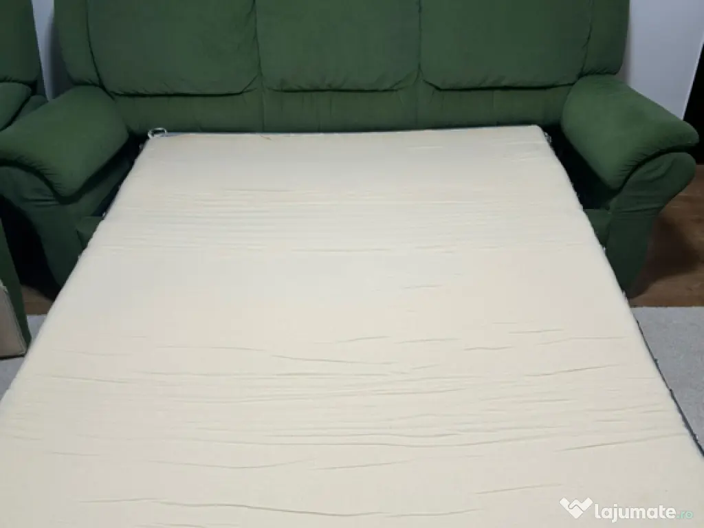 Canapea extensibilă 3 locuri + 2 fotolii - Set Milano 