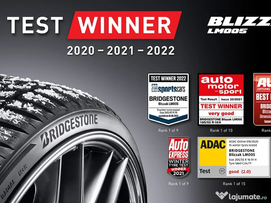 Jante GMP Italia model Audi RS6 + Anvelope iarna Bridgestone Blizzak LM005 