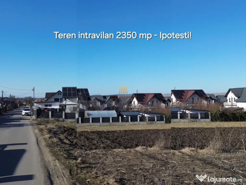 Teren Intravilan 2350 mp Ipotesti De 0727817187 