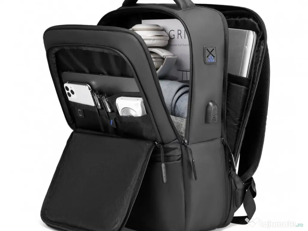 Rucsac/Ghiozdan Mark Ryden pentru laptop 15.6", capacitate 21-28L, port USB 