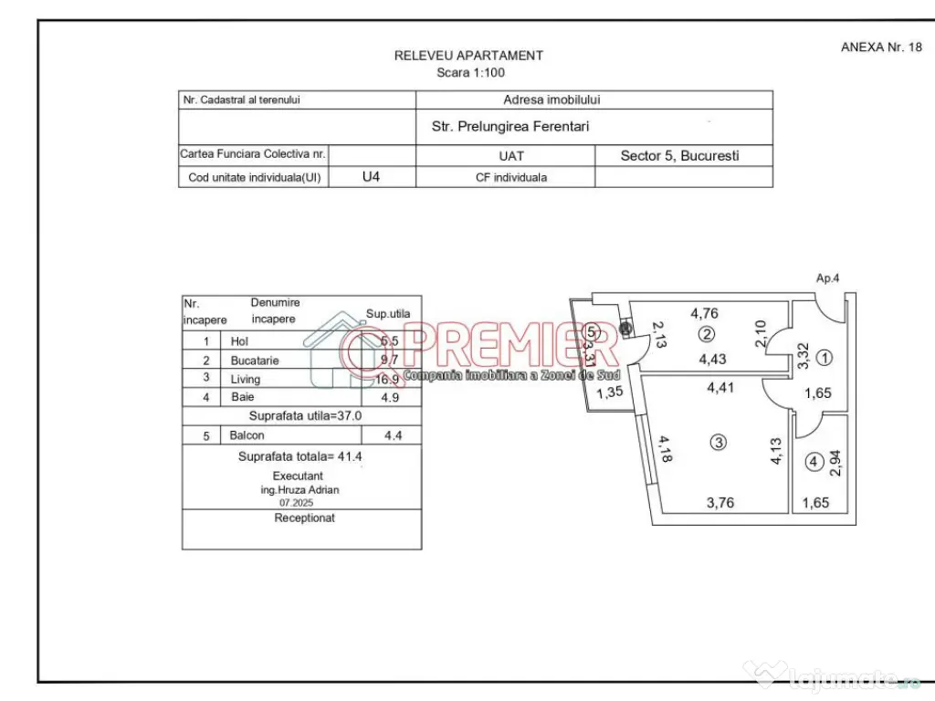 Garsonieră - Toporasi Residence 