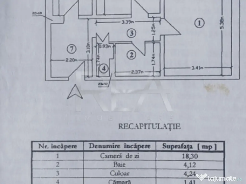 2 camere, 4/10, 54mp, bloc 1980-Gorjului 