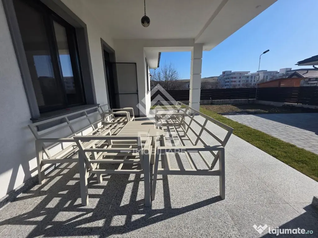 Casă modernă de vânzare – teren 460 mp – mobilată... 