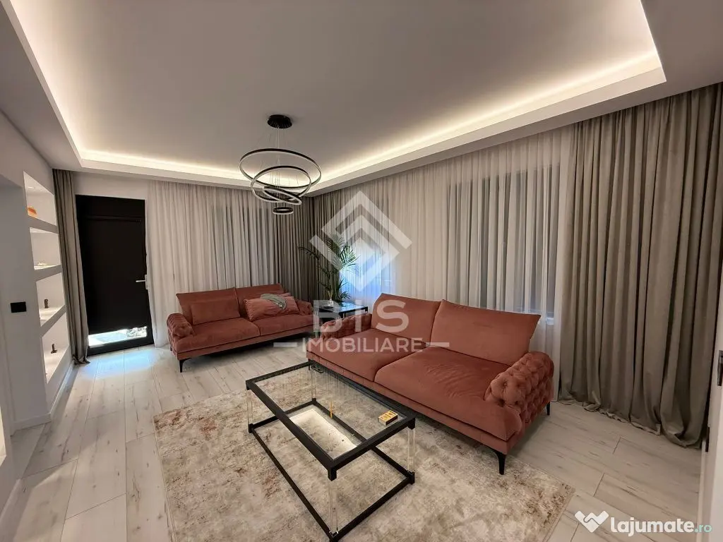 Casă modernă de vânzare – teren 460 mp – mobilată... 