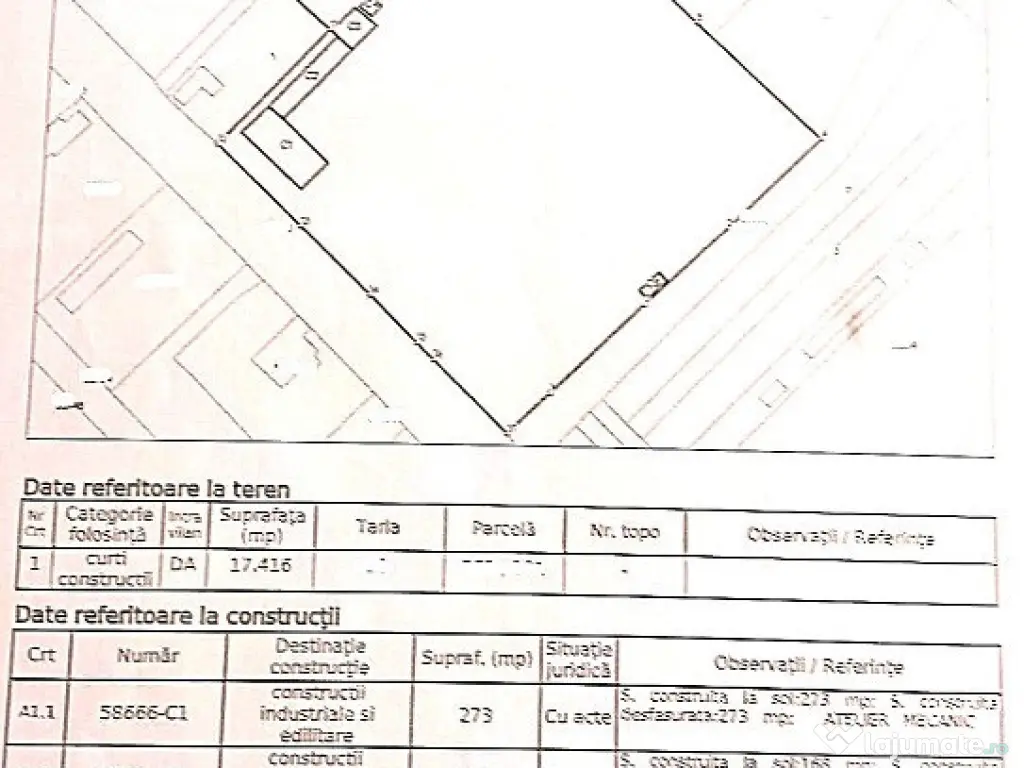 Proprietate industriă premium -17.380 mp teren -deschidere 120 ml 