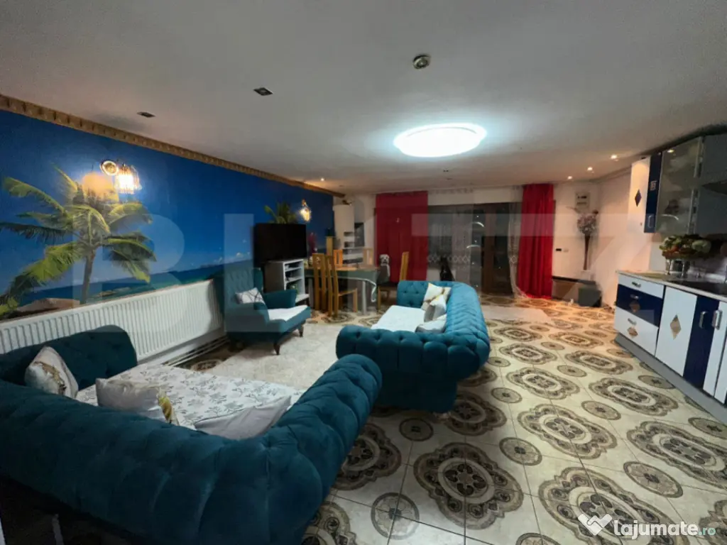 Casa 5 camere, 130 mp, complet mobilata, curte si parcare ?? 