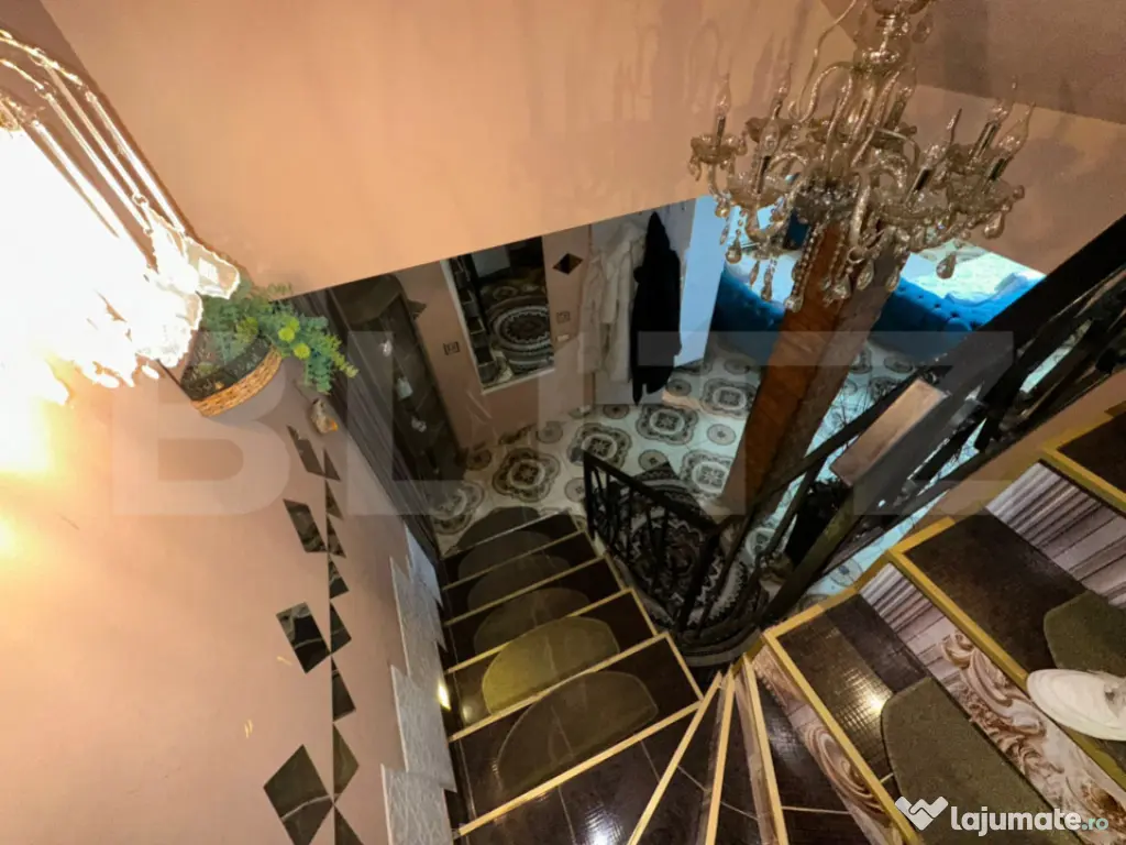 Casa 5 camere, 130 mp, complet mobilata, curte si parcare ?? 